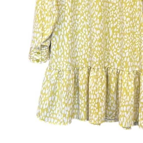 Who What Wear Citrus Leopard Long Sleeve Dress Women’s Size Medium - Picture 11 of 13